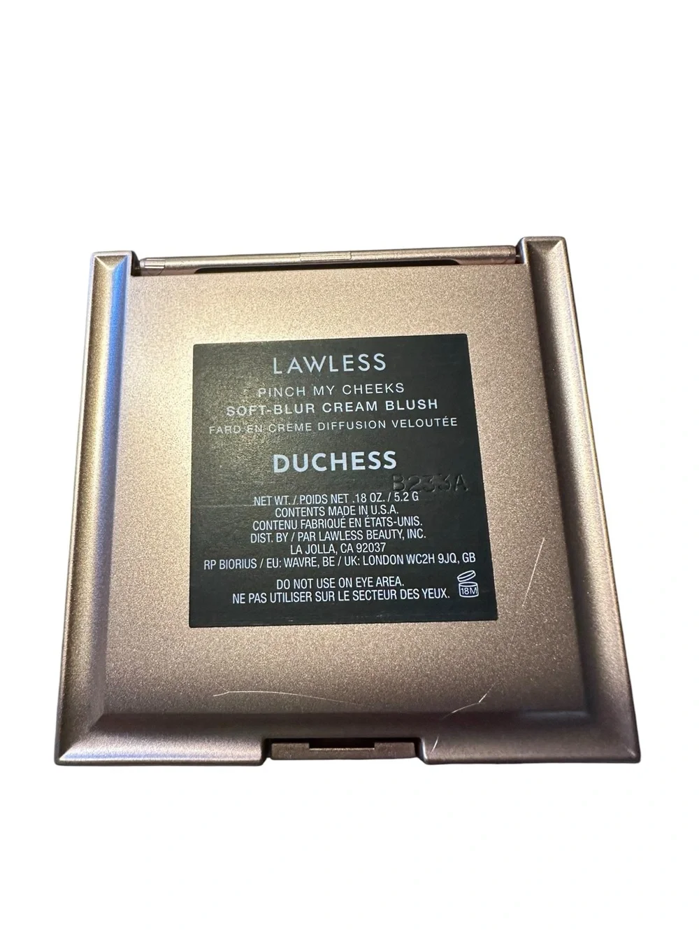 LAWLESS Pinch My Cheeks Soft-Blur Cream Blush - Duchess color